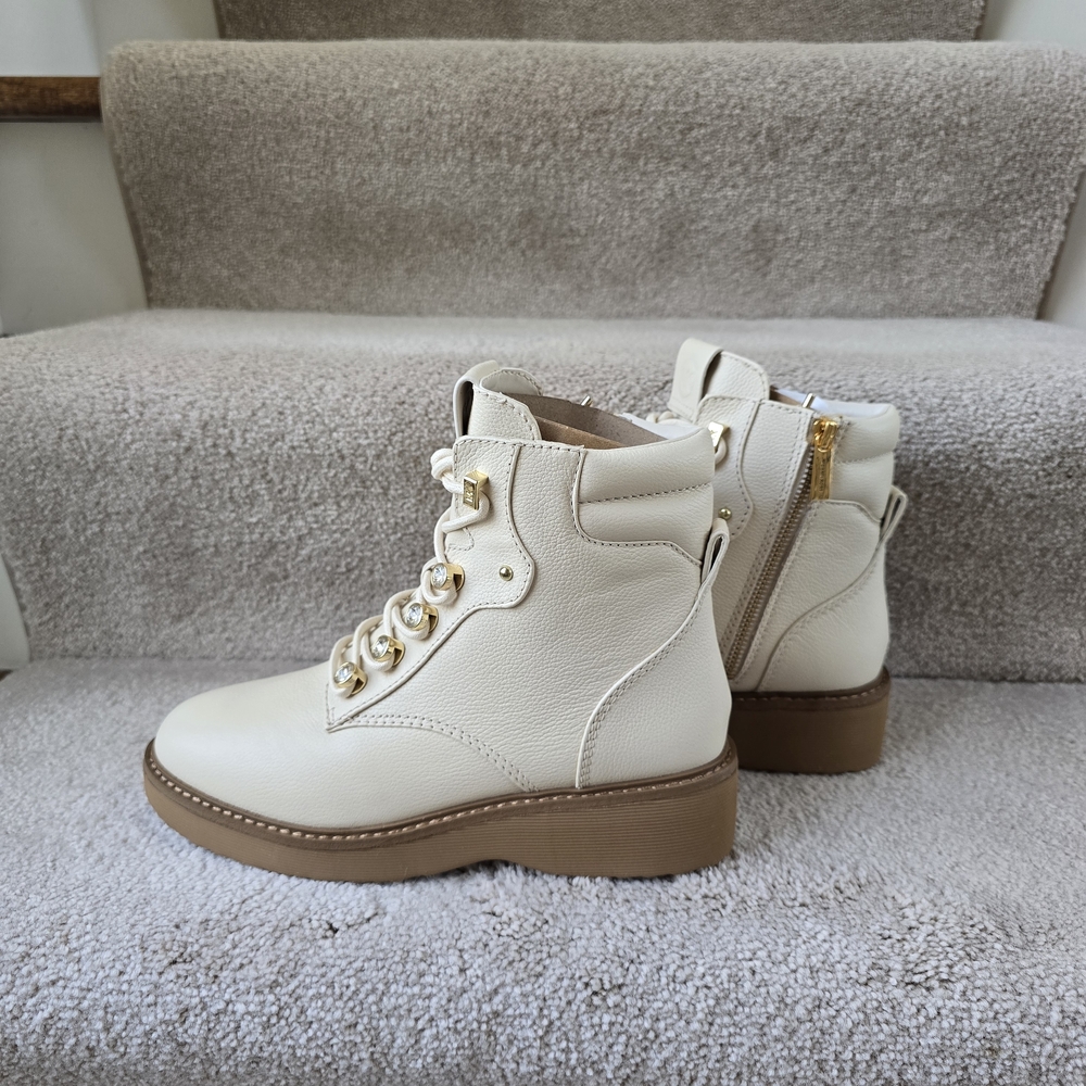 Michael Kors Cream and Tan Ankle Boots - Picture 5 of 7